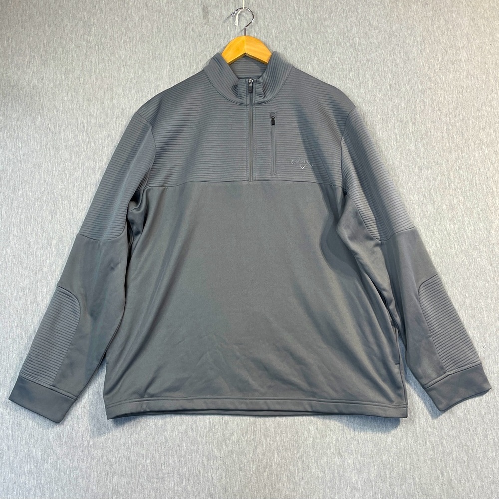 Callaway Men's Gray Quarter-Zip Pullover Sweatshirt